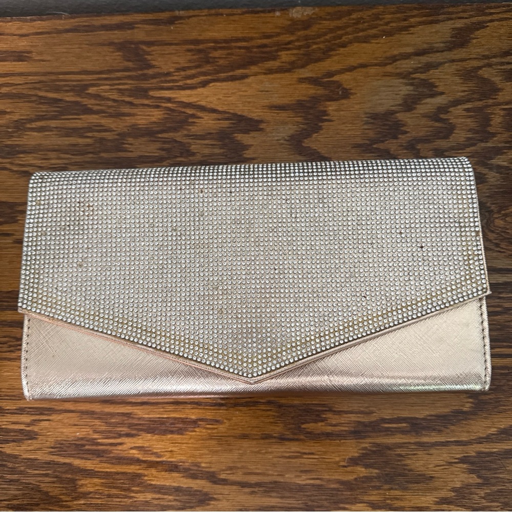 Unbranded Rose Gold, Bling Clutch